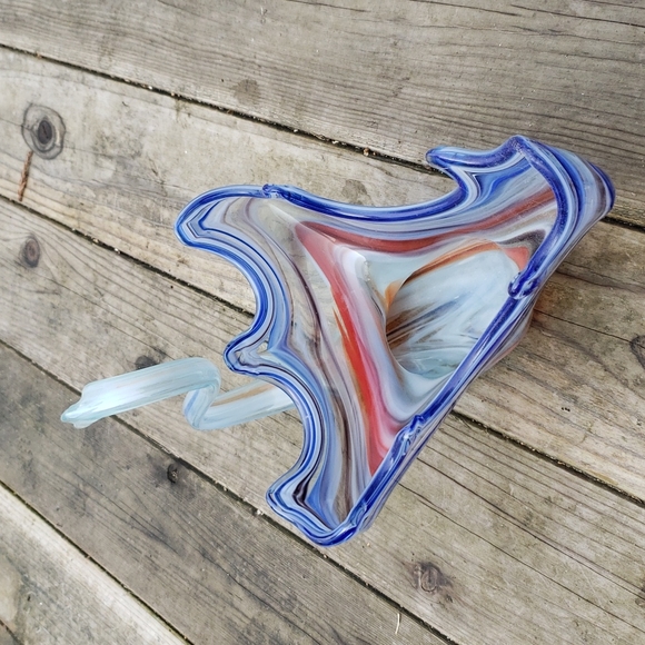 Murano swan in red, white and blue - Picture 2 of 3